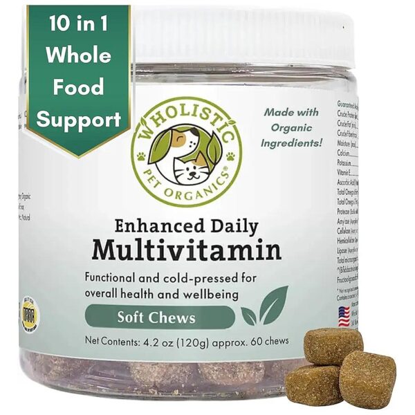 Multivitamin Soft Chews for Dogs - Organic, All-Natural Gut Health Support