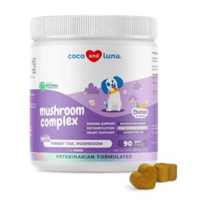 Mushrooms for Dogs Soft Chews Support Immune Joint Digestive and Liver Health Naturally