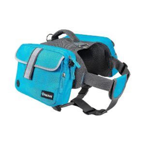 Must-Have Dog Saddle Bag with Multiple Pockets and Adjustable Fit for Hiking and Travel