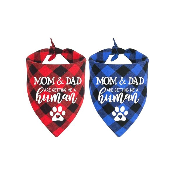 My Parents Are Getting Me a Human Dog Plaid Bandana Photo Prop Accessories