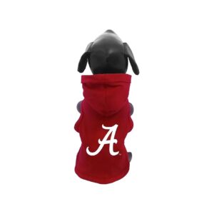 NCAA Official Alabama Crimson Tide Collegiate Cotton Lycra Hooded Dog Shirt Pet Apparel