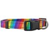 Native Pup Medium Rainbow Reflective Dog Collars for Ultimate Safety