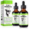 Natural 3 in 1 Dog Probiotic Drops for Healthy Digestive System and Immune System Booster