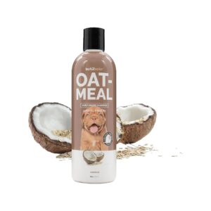 Natural, Biodegradable Oatmeal Dog Shampoo for Healthy Coat