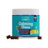 Natural Calming Dog Chews Anxiety Treats Hemp Melatonin Magnesium Chamomile Valerian Root