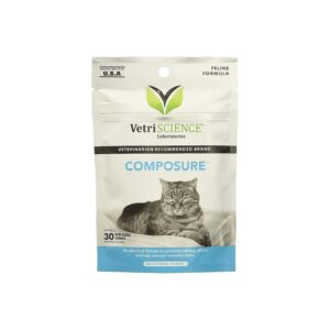 Natural Calming Solution for Feline Anxiety 120 Bite-Sized Chews Per Pack