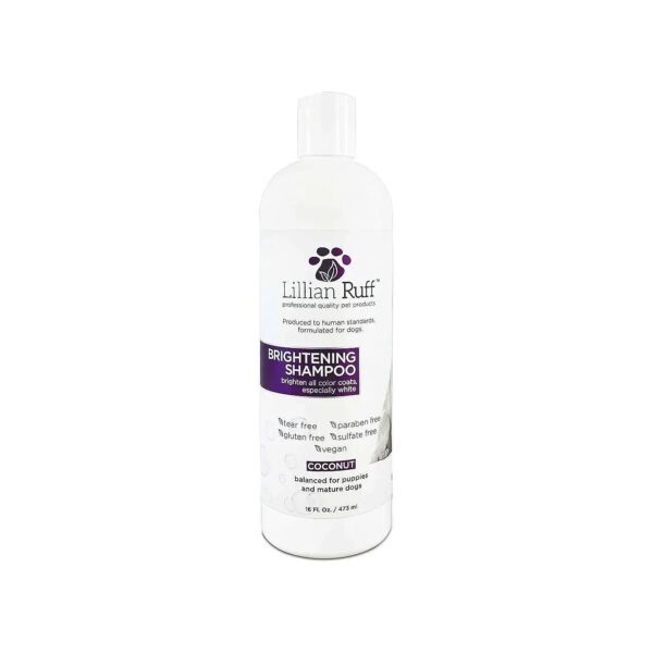 Natural Coconut Aloe Whitening Shampoo for Dogs with Dry Skin and Itch Relief