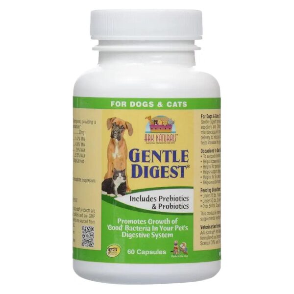 Natural Digestive Health Supplements for Cats and Dogs Vitamins Minerals