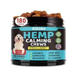 Natural Dog Calming Chews for Stress Relief and Anxiety Management