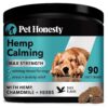 Natural Dog Calming Treats with Hemp, Valerian Root, and Melatonin for Anxiety Relief