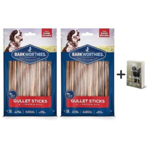 Natural Dog Chews, Beef Gullet Sticks, Grain Free, Long Lasting, Healthy Teeth and Joints