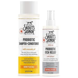 Natural Dog Skincare Kit for Soothing and Hydrating Dry, Itchy, and Irritated Skin