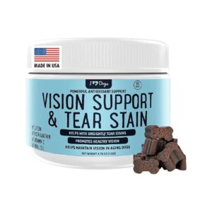 Natural Dog Vision and Tear Stain Support Supplement with Apple Cider Vinegar