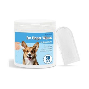 Natural Ear Care Solution for Pets Gentle Ear Relief Cleaning Wipes for Cats and Dogs