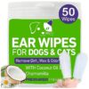 Natural Ear Cleaner Wipe for Dogs and Cats to Support Ear Health and Comfort