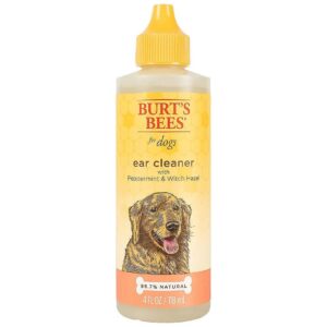 Natural Ear Cleaning Solution for Dogs and Puppies with Peppermint and Witch Hazel