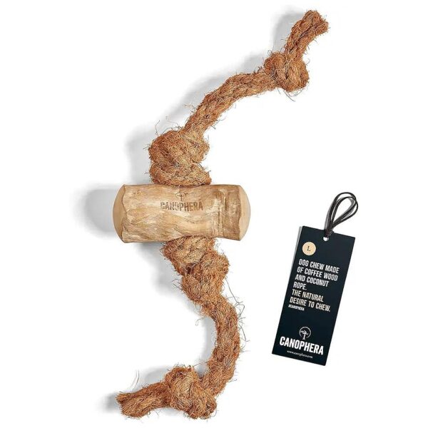 Natural Fiber and Coconut Rope Chew Toy for Large Breed Dogs