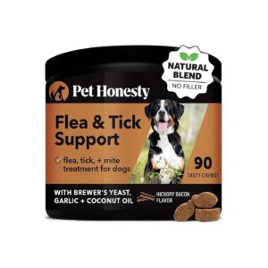 Natural Flea and Tick Chews with Brewer's Yeast and Coconut Oil for Healthy Dogs