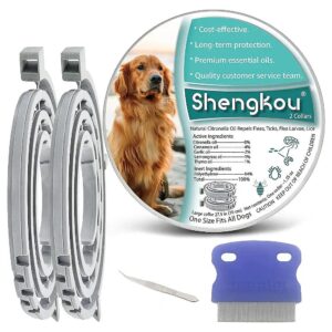 Natural Flea and Tick Control for Large Dogs - 12-Month Protection Guaranteed