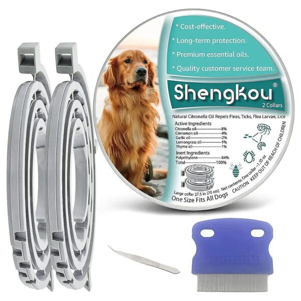 Natural Flea and Tick Control for Large Dogs - 12-Month Protection Guaranteed