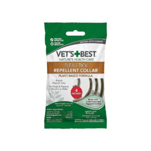 Natural Flea and Tick Prevention Collar for Dogs up to 20'' Neck Size