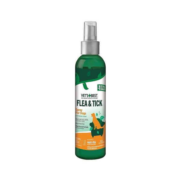 Natural Flea and Tick Prevention Spray for Dogs with Certified Oils