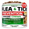 Natural Flea and Tick Prevention for Dogs - 170 Treats - All Breeds and Ages