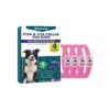 Natural Flea and Tick Prevention for Dogs - 4 Pack Adjustable Collar for All Sizes