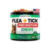 Natural Flea and Tick Prevention for Dogs Made in USA Soft Chew Tablets