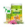 Natural Flea and Tick Spray for Small Pets, Dogs, Cats, Ferrets, and Rabbits