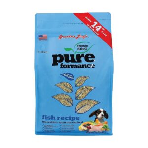 Natural Grain-Free Dog Food with Freeze-Dried Fish and No Fillers