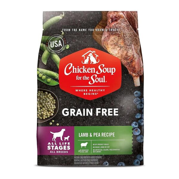 Natural Grain Free Lamb and Pea Dog Food with Superfoods Antioxidants