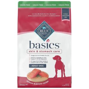 Natural Grain-Free Salmon & Potato Adult Dry Dog Food for Sensitive Stomachs and Skin