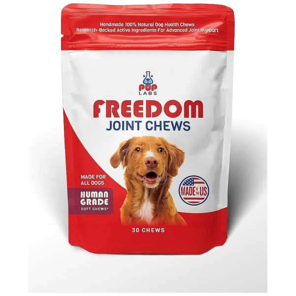 Natural Hip and Joint Supplement Chews for Dogs - Made in the USA