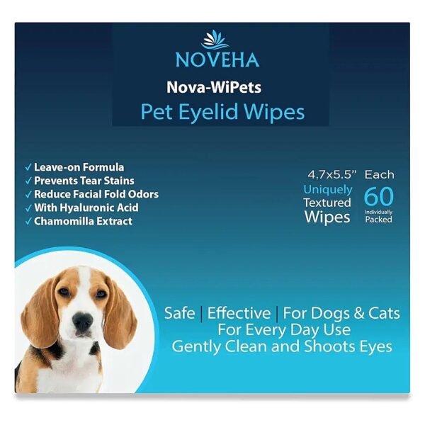 Natural Ingredients and Science-Based Formula Eye Wipes for Dogs and Cats