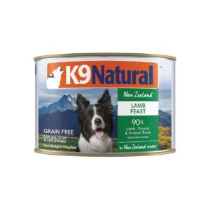 Natural Meat-Based Lamb Dog Food 12 Pack 6oz Canned Pate BPA And Gelatin Free