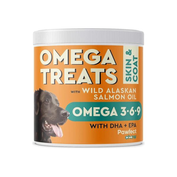 Natural Omega 3 6 9 Fatty Acids for Dog Skin and Coat Relief