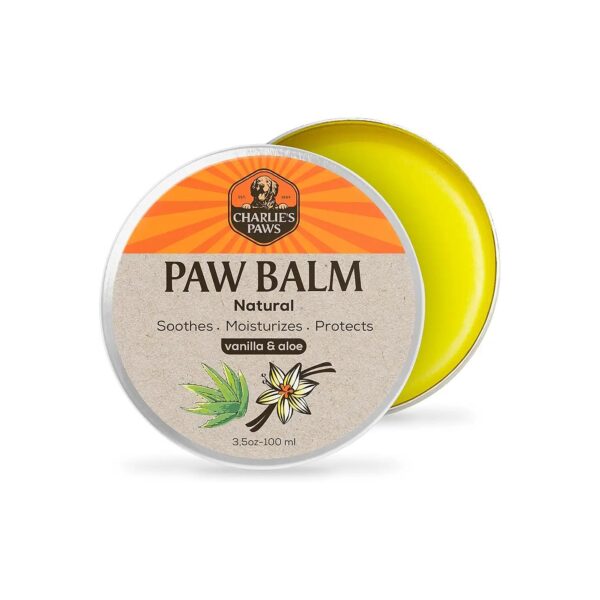 Natural Paw Balm for Dog and Cat Paw Pad Moisturizer with Aloe and Vanilla Scent 5 Oz