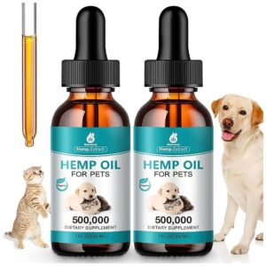 Natural Pet Anxiety Relief with Organic Hemp Oil for Dogs and Cats