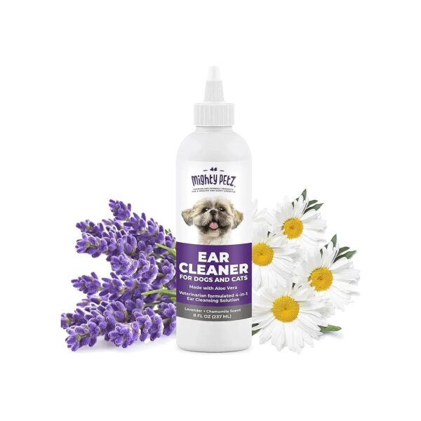 Natural Pet Ear Wash for Canine and Feline Ear Care and Maintenance