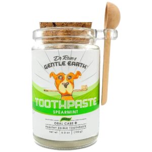 Natural Pet Toothpaste for Tartar Removal and Gum Health with Spearmint Flavor