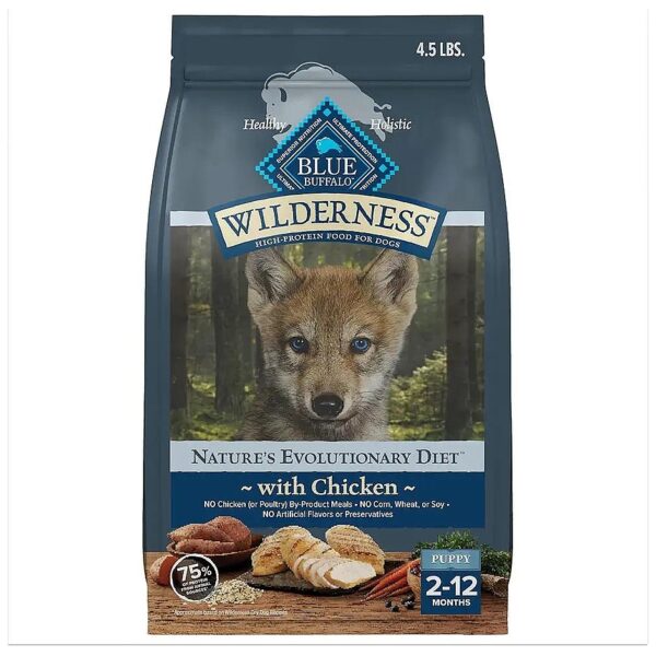 Natural Puppy Food with High-Quality Chicken and No Fillers