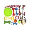 Natural Rubber Chew Toy Set for Interactive Play Toys for Small to Medium Breed Dogs