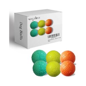 Natural Rubber Dog Balls for Automatic Ball Launcher 6pcs Dog Toys for Exercise Training