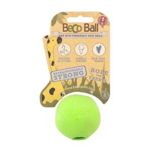 Natural Rubber Dog Toy Ball with Treat Dispenser for Small Breed Canines