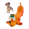 Natural Rubber Dog Toy, Squeaky and Soft, Perfect Gift for Dachshund Owners