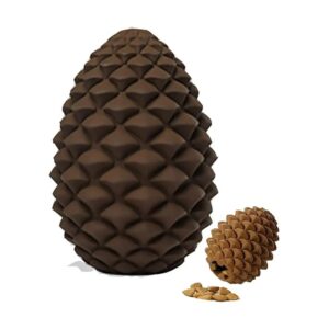 Natural Rubber Pinecone Dental Teeth Cleaning Feeder Chew Toy for Large Medium Dogs