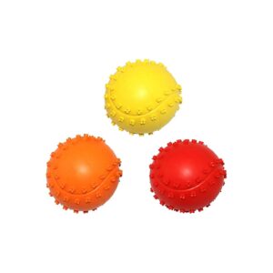 Natural Rubber Squeaky Dog Chewing Ball Toy for Puppies and Small Pets