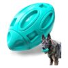 Natural Rubber Squeaky Toy for Aggressive Chewers Medium Breed Dogs Blue Color