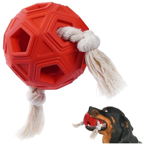 Natural Rubber and Hemp Rope Dog Toys for Aggressive Chewers Large and Medium Breed Dogs